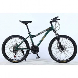 JYTFZD Mountain Bike JYTFZD WENHAO 24 Inch 27-Speed Mountain Bike for Adult, Lightweight Aluminum Alloy Full Frame, Wheel Front Suspension Female Off-Road Student Shifting Adult Bicycle, Disc Brake (Color : Green 4)