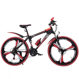 JYTFZD Bike JYTFZD YUCHEN- Bicycles Adult Mountain Bike Bicycle Student Road Bike Mountaineering Bicycle Outdoor Leisure Bicycle Speed ​​Adjustable Double Disc Brake Bicycle (Color: Red, Size: 24inch)