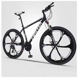 KaiKai Bike KaiKai 24-Inch Men's Mountain Bikes, Hardtail Mountain Bike, Adult Dual Disc Brake Mountain Trail Bike, 21-24-27-30-Speed High-carbon Steel Anti-Slip Bikes, G 3 Spoke, 27 speed