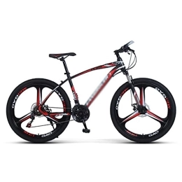 Kays Mountain Bike Kays 21 / 24 / 27 Speed Front Suspension Mountain Bicycle 26 In Daul Disc Brake Mens Bikes High-carbon Steel Frame For A Path, Trail & Mountains(Size:21 Speed, Color:Red)