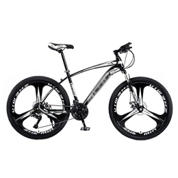 Kays Mountain Bike Kays 21 / 24 / 27 Speeds Mountain Bike For Adults Mens Womens 26 Inch Mountain Bicycle MTB High Carbon Steel Frame With Disc-Brake And Disc Brakes(Size:24 Speed, Color:Black)