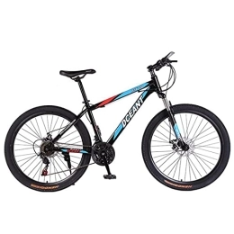 Kays Mountain Bike Kays 21 Speed Gears Mountain Bike 26 In Wheel MTB High Carbon Steel Frame With Daul Disc Brakes For Adults Mens Womens(Color:Blue)