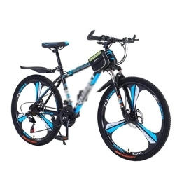 Kays Mountain Bike Kays 26 In Front Suspension Mountain Bike 21 / 24 / 27 Speed With Dual Disc Brake Suitable For Men And Women Cycling Enthusiasts(Size:24 Speed, Color:Blue)
