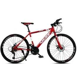 Kays Bike Kays 26 Inch Mountain Bicycles Lightweight Aluminium Alloy Frame 21 / 24 / 27 / 30 Speeds Front Suspension Disc Brake Spoke Wheel (Color : Red, Size : 27speed)