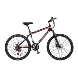 Kays Mountain Bike Kays 26 Inch Mountain Bike Carbon Steel Frame 21-Speed For Man With Dual Disc Brake For Boys Girls Men And Wome(Color:Red)