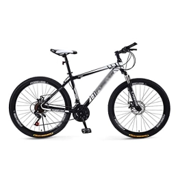 Kays Bike Kays 26 Inch Mountain Bike Carbon steel Frame 21 Speeds with Double Disc Brake for Boys Girls Men and Wome(Size:21 Speed, Color:Black)