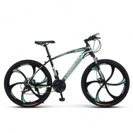 Kays Mountain Bike Kays 26 Inch Mountain Bike Carbon Steel Frame Disc-Brake 21 / 24 / 27 Speed With Lock-Out Suspension Fork For Men Woman Adult And Teens(Size:21 Speed, Color:Green)