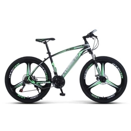 Kays Mountain Bike Kays 26 Inch Mountain Bike Carbon Steel MTB Bicycle With Disc-Brake Suspension Fork Cycling Urban Commuter City Bicycle Suitable For Men And Women Cycling Enthusiasts(Size:21 Speed, Color:Green)