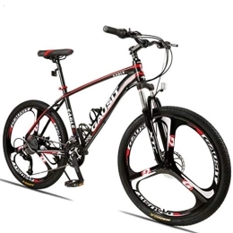 Kays Mountain Bike Kays 26" Men / Women Mountain Bicycles 24 / 27 / 30 Speeds MTB Bike Lightweight Carbon Steel Frame Disc Brake Front Suspension (Color : Red, Size : 24speed)