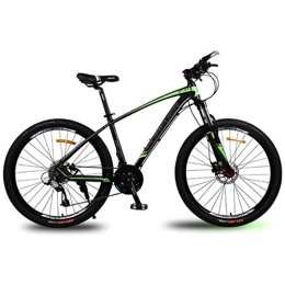 Kays Bike Kays 26" Mountain Bicycles 21 Speeds Unisex MTB Bike Lightweight Aluminum Alloy Frame Front Suspension Double Disc Brake (Color : Green)