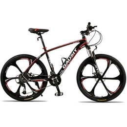 Kays Bike Kays 26" Mountain Bicycles 24 / 27 / 30 Speeds Men / Women Bike Lightweight Carbon Steel Frame Disc Brake Front Suspension (Color : Red, Size : 30speed)