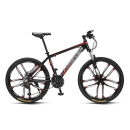 Kays Mountain Bike Kays Adult Mountain Bike Carbon Steel Frame Bicycle 26 Inch Wheel Dual Disc Brakes 24 / 27-Speed Gears System Men MTB Bicycle(Size:27 Speed, Color:Red)