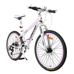 Kays Bike Kays Mountain Bike, 26 Inch Hardtail Mountain Bicycles, Carbon Steel Frame, Dual Disc Brake And Front Suspension, 24 Speed (Color : B)