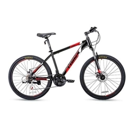 Kays Bike Kays Mountain Bike, 26 Inch Men / Women MTB Bicycles, Lightweight Carbon Steel Frame, Front Suspension Dual Disc Brake, 21 Speed (Color : Red)