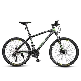 Kays Bike Kays Mountain Bike, 26 Inch Men / Women Wheels Bicycles, Carbon Steel Frame, Front Suspension And Dual Disc Brake, 27 Speed (Color : Green)