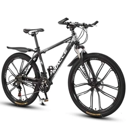 Kays Bike Kays Mountain Bike, 26 Inch Women / Men MTB Bicycles Lightweight Carbon Steel Frame 21 / 24 / 27 Speeds With Front Suspension (Color : Black, Size : 21speed)