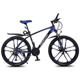 Kays Bike Kays Mountain Bike, 26'' Wheel Bicycles 27 / 30 Speeds MTB Lightweight Aluminium Alloy Frame Disc Brake Front Suspension (Color : Blue, Size : 30speed)