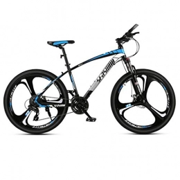 Kays Bike Kays Mountain Bike, 26Carbon Steel Frame Men / Women Hard-tail Bicycles, Dual Disc Brake And Front Fork, 21 / 24 / 27 Speed (Color : Blue, Size : 27 Speed)