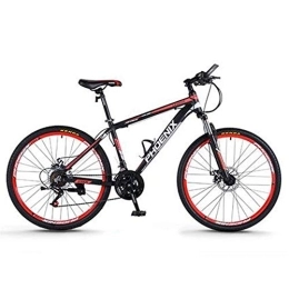 Kays Mountain Bike Kays Mountain Bike, Aluminium Alloy Frame Unisex Hardtail Bicycles, Double Disc Brake Front Suspension, 26 / 27.5 Inch Wheels (Color : Red, Size : 26inch)
