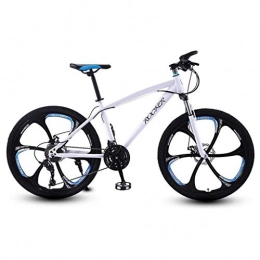 Kays Mountain Bike Kays Mountain Bike, Carbon Steel Frame, 26 Inch Unisex Hardtail Mountain Bicycle, Dual Disc Brake And Front Suspension (Color : B, Size : 21-speed)