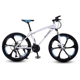 Kays Mountain Bike Kays Mountain Bike, Carbon Steel Frame, 26 Inch Unisex Hardtail Mountain Bicycle, Dual Disc Brake And Front Suspension (Color : B, Size : 24-speed)