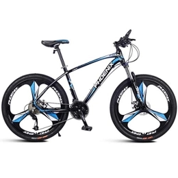 Kays Mountain Bike Kays Mountain Bike, Men / Women MTB Bicycles, Aluminium Alloy Frame, Dual Disc Brake Front Suspension, 26 Inch Wheel, 27 Speed (Color : Blue)
