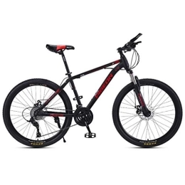 Kays Mountain Bike Kays Mountain Bike, MTB Bicycles 26'' Wheel Lightweight Carbon Steel Frame 24 / 27 / 30 Speeds Disc Brake Front Suspension (Color : Red, Size : 24speed)