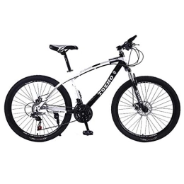 Kays Mountain Bike Kays Mountain Bike, Unisex Hardtail Mountain Bicycles, Dual Disc Brake Front Suspension, 26" Wheel, Carbon Steel Frame (Color : Black, Size : 21 Speed)