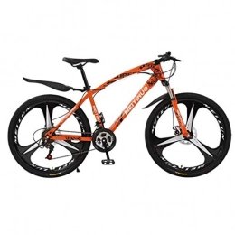 Kays Mountain Bike Kays Mountain Bike, Women / Men 26 Inch Wheel Bicycle Carbon Steel Frame Bicycles, Double Disc Brake And Shockproof Front Fork (Color : Orange, Size : 21-speed)