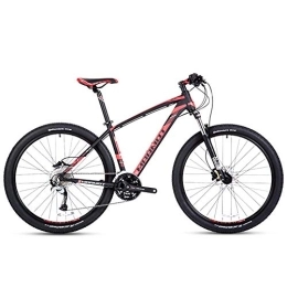 KDMB 27-Speed Mountain Bikes, Men's Aluminum 27.5 Inch Hardtail Mountain Bike, All Terrain Bicycle with Dual Disc Brake, Adjustable Seat,Black