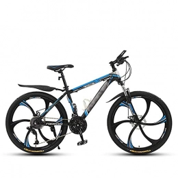 KELITINAus Mountain Bike KELITINAus 24 / 26" Mountain Bicycle with Suspension Fork 21 / 24 / 27 / 30-Speed Mountain Bike with Disc Brake, Robust High Carbon Steel, Red-26In-21Speed, Blue-26In-24Speed