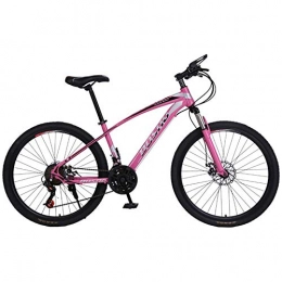 KELITINAus Mountain Bike KELITINAus Mountain Bike, 26 inch Wheels High-Carbon Steel MTB Bicycle with Dual Disc Brakes, Adult Bike for Men, Pink, Pink