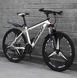 KEMANDUO Mountain Bike KEMANDUO Mountain biking, white Mito double wheel frame bicycle disc brake hard and adjust the seat, mountain bike speed 26 inches 21 / 24 / 27 / 30, 24 speed