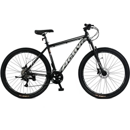 Kiddove Bike Kiddove Mountain Bike, 29 inch Wheels Bicycle for Mens / Womens, 18 Speed, Disc Brakes, Adjustable seats, Multiple Colours. (Black silver)