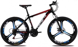 Generic Bike Kids' Bikes Dual Suspension Mountain Bikes Unisex Commuter City Hardtail Bike 24 Inch Wheel 27 Speed Off-road Mens MTB (Color : White blue)-Black_Red