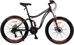 KKKLLL Mountain Bike KKKLLL Mountain Bike Bicycle Speed Road Bike High Carbon Steel Adult Male and Female Students Commuter Bicycle 26 Inch 24 Speed