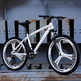KNFBOK Bike KNFBOK bikes for adults adult 21-speed cross-country bicycle 26-inch one-wheeled mountain bike student car for men and women three-knife wheel white