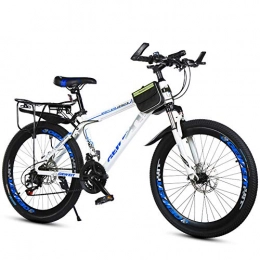KP&CC Mountain Bike KP&CC Mountain Bike Adult Student Variable Speed Off-Road Vehicle, Front And Rear Disc Brakes for Men and Women, Blue
