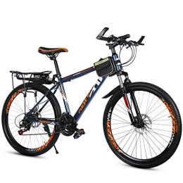 KP&CC Bike KP&CC Mountain Bike Adult Student Variable Speed Off-Road Vehicle, Front And Rear Disc Brakes for Men and Women, Orange