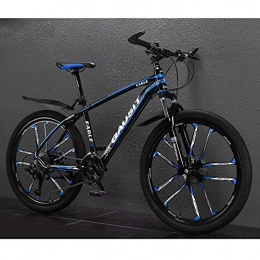 KUKU Mountain Bike KUKU 26-Inch Mountain Bicycle, Off-Road Ultralight Variable Speed Bicycle, Suitable for Men And Women, Multiple Colors, Blue