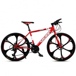 KUKU Bike KUKU 26-Inch Mountain Bicycle, Off-Road Variable Speed Bicycle, Suitable for Men And Women, Multiple Colors, Red