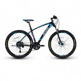 Kuqiqi Bike KUQIQI Mountain Bike, Bicycle, Adult Off-road Variable Speed Bicycle, Hydraulic Disc Brake - 27.5 Inch Wheel Diameter (Color : Black blue, Size : 27 speed)