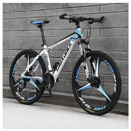 KXDLR Bike KXDLR 26" Front Suspension Folding Mountain Bike 30-Speeds Bicycle Men Or Women MTB High-Carbon Steel Frame with Dual Oil Brakes, Blue