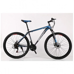 KXDLR Bike KXDLR Mountain Bike 21-30 Speeds Mens Hard-Tail Mountain Bike 26" Tire And 17 Inch Frame Fork Suspension with Bicycle Dual Disc Brake, Blue, 27 Speed
