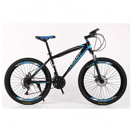 KXDLR Mountain Bike KXDLR Unisex's Mountain Bike / Bicycles 26'' Wheel Lightweight High-Carbon Steel Frame 21-30 Speeds Shimano Disc Brake, 26", Blue, 21 Speed