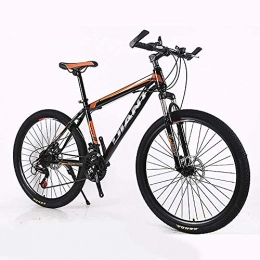 L&WB Mountain Bike L&WB Adult Mountain Bikes 26-Inch Steel Carbon Mountain Trail Bike High Carbon Steel Full Spring Frame Bicycles, B, 24speed
