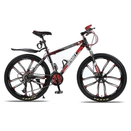 LapooH Mountain Bike LapooH 26 Inch Mountain Bike, Suspension Fork Steel Frame Grip Shifter and Dual Handbrakes Multiple Color Dual Disc Brakes Non Slip for Men Women, D, 21 speed
