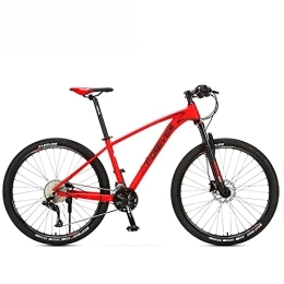 LapooH Mountain Bike LapooH 33 Inches Mountain Bike Professional Racing Bike, Male and Female Adult Double Shock-Absorbing Variable Speed Bicycle Flexible Change of Speed Gears, Red, 27.5 Inches