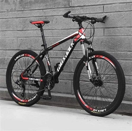 LBWT Mountain Bike LBWT 26 Inch Off-Road Cycling, Student Mountain Bike, Dual Suspension, Outdoor Leisure Sports, Gifts (Color : Black Red, Size : 21 speed)