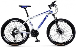 LBWT Bike LBWT 26Inch Mountain Bike, High Carbon Steel, 21 / 24 / 27 / 30 Speeds, With Disc Brakes And Suspension Fork, Gifts (Color : A, Size : 27 Speed)